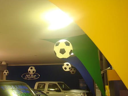 Decoração copa do mundo loja