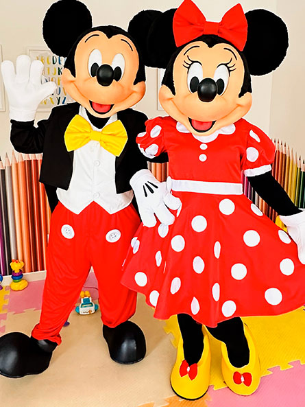 Personagem Mickey e Minnie para evento